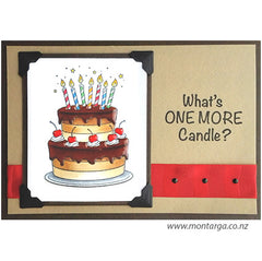 Card Sample - Birthday Cake - chocolate cake