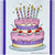 Card Sample - Birthday Cake - pink