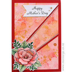 Card Sample - Mother's Day - Peach Flower
