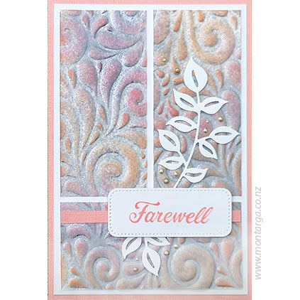 Shimmery embossed background - Pink/Grey