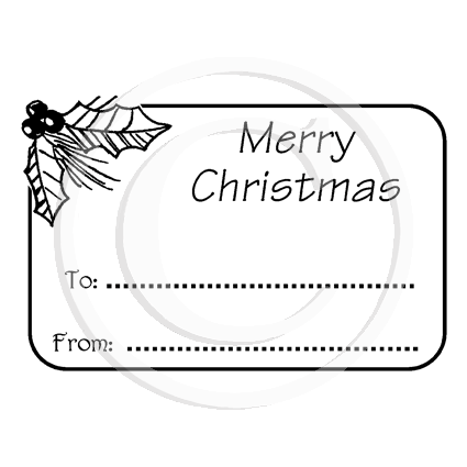 2315 E - Christmas Label