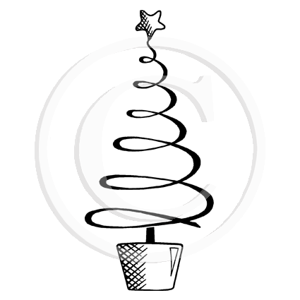 2345 FF - Spiral Christmas Tree