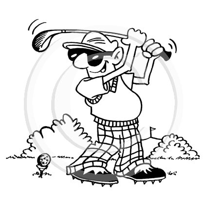 2631 G - Golfing Man