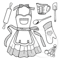 2684 H - Apron and Baking Supplies