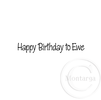 2790 B - Happy Birthday to Ewe
