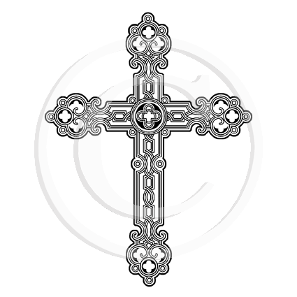 2821 G - Ornate Cross