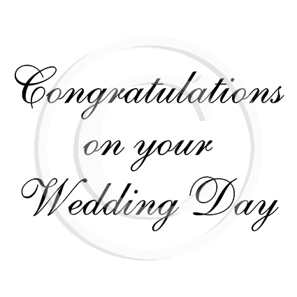 3010 E - Congratulations On Your Wedding Day
