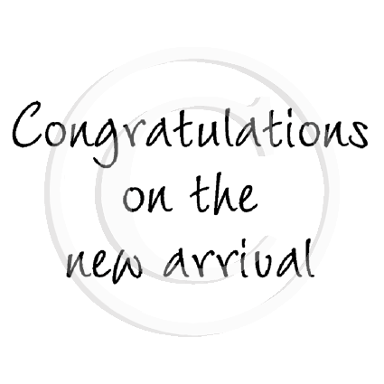 3130 E - Congratulations On The New Arrival