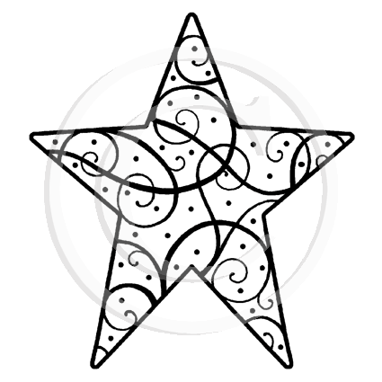 3425 F Swirly Star