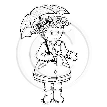 3534 GG - Girl With Umbrella