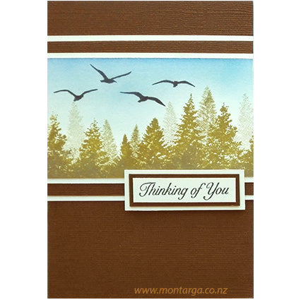 Card Sample - Birds and Trees