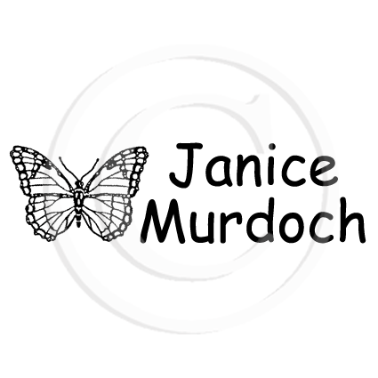 Butterfly Custom Name Stamp