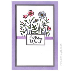 Card Sample - Flower Patch Lavender