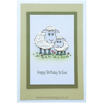 Card Sample - Happy Birthday to Ewe - Green