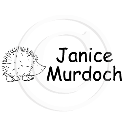 Hedgehog Personalised Name Stamp