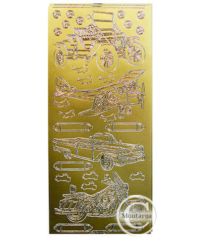 Classic Cars & Planes Gold - PeelCraft PC1009G