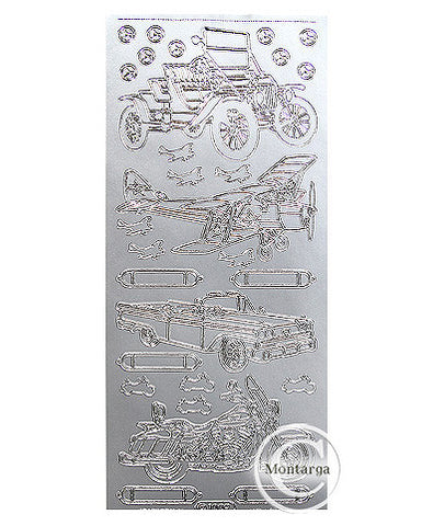 Classic Cars & Planes Silver - PeelCraft PC1009S