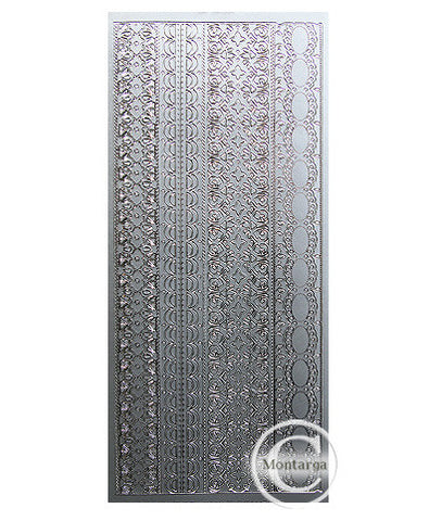 Lacy Borders Silver - PeelCraft PC2462S