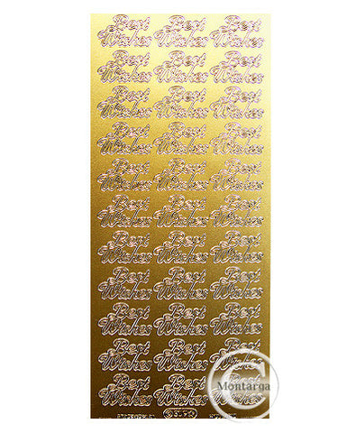 Best Wishes Gold - PeelCraft PC309G
