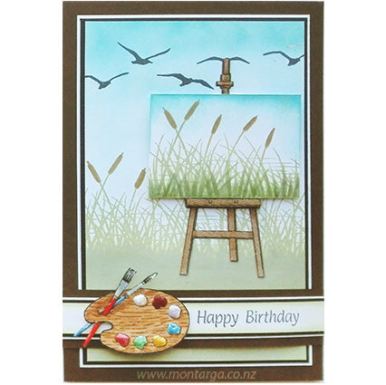 Card Sample - Painting on Easel
