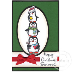 Christmas Penguins - Green