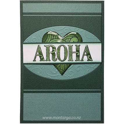 Card Sample - Aroha Heart