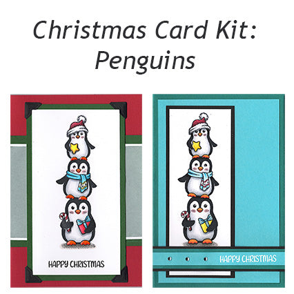 Card Set - Christmas Penguins