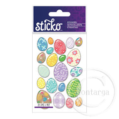 Easter Egg Stickers - Enamel