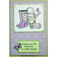 Card Sample - Friends are the Flowers