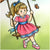 Card Sample - Girl on Swing