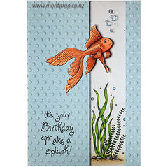 Card Sample - Floating Goldfish