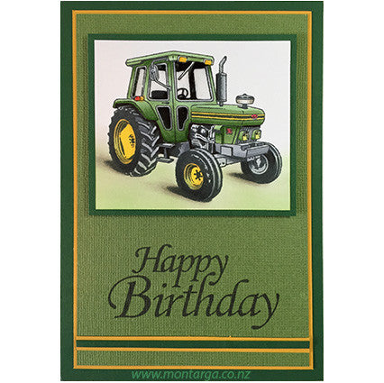 Card Sample - Tractor - Green