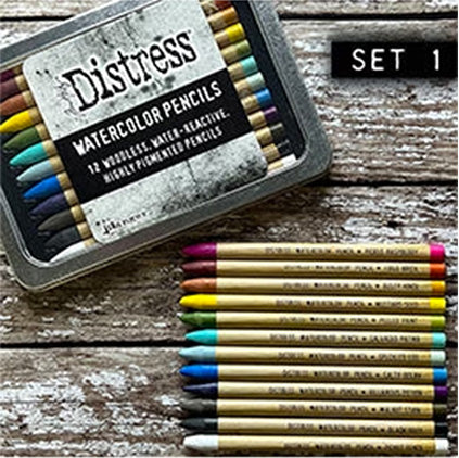 Distress Watercolour Pencils - Set 1